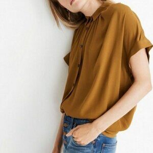Madewell Central Drapey Shirt Women's Blouse Medium
